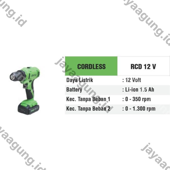Gambar C.LESS DRILL RYU RCD 12V ke-3