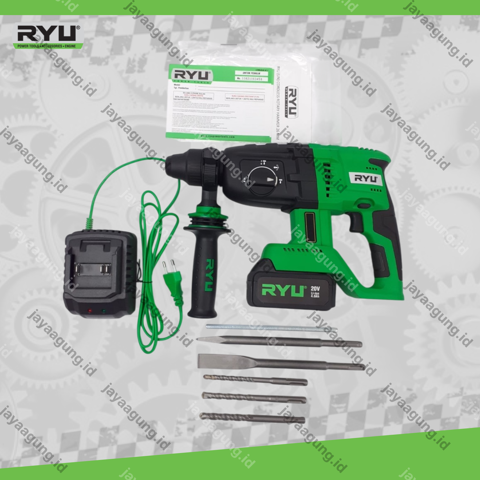 Gambar C.LESS ROTARY HAMMER RYU RCRH26 ke-3