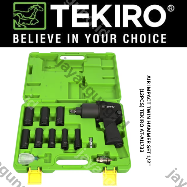 Gambar AIR IMPACT TWIN HAMMER SET 1/2" (12PCS) TEKIRO AT-AI1733 ke-2