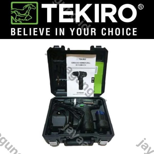 Gambar C.LESS HAMMER DRILL TEKIRO CV 10MM 12V BRUSHLESS CD-HD2403 ke-2