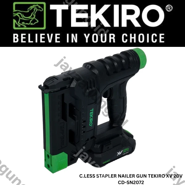 Gambar C.LESS STAPLER NAILER GUN TEKIRO XV 20V CD-SN2072 ke-2