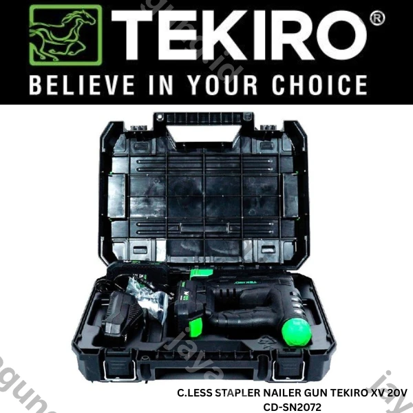 Gambar C.LESS STAPLER NAILER GUN TEKIRO XV 20V CD-SN2072 ke-3