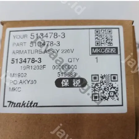 ARMATURE MAKITA M 1902B/MT 192 (513478-3)