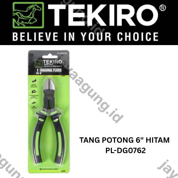 Gambar TANG POTONG TEKIRO 6" HITAM PL-DG0762 ke-2