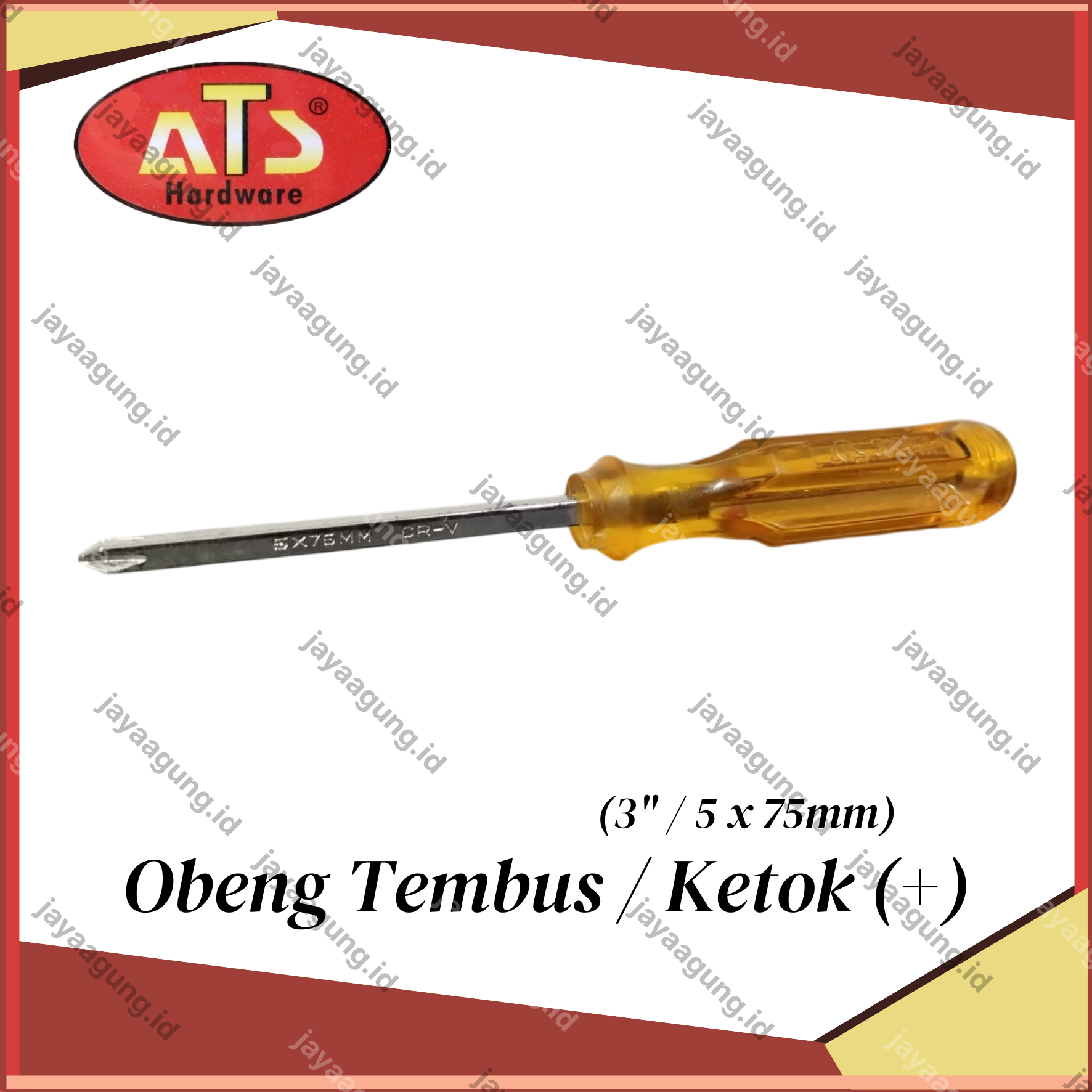 Gambar OBENG TEMBUS / KETOK ATS 3"(-)** ke-2