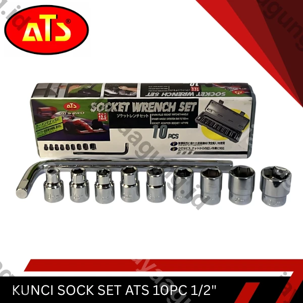 KUNCI SOCK SET ATS 10PC 1/2"