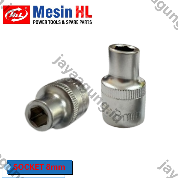 SOCK DR 1/2" H&L PREMIER 6PT 08MM (HHTS0007)