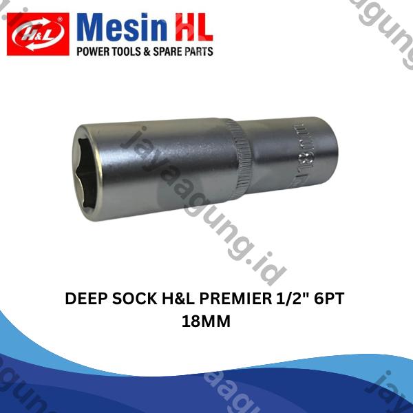 DEEP SOCK H&L PREMIER 1/2" 6PT 18MM (HHTS0041)