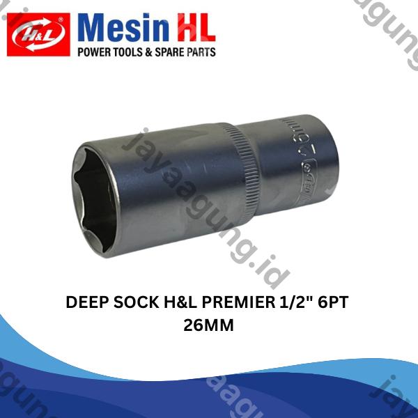 DEEP SOCK H&L PREMIER 1/2" 6PT 26MM (HHTS0049)