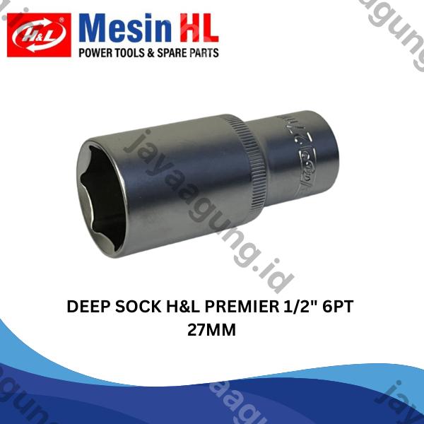 DEEP SOCK H&L PREMIER 1/2" 6PT 27MM (HHTS0050)