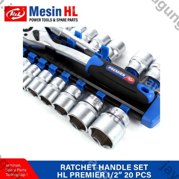 Gambar RATCHET HANDLE SET H&L 1/2" 20PCS HL72T20 (HHTR0019) ke-3