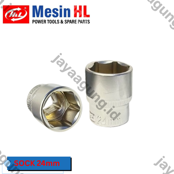 SOCK DR 1/2" H&L PREMIER 6PT 24MM (HHTS0023)