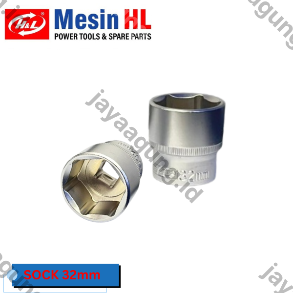 SOCK DR 1/2" H&L PREMIER 6PT 32MM (HHTS0030)
