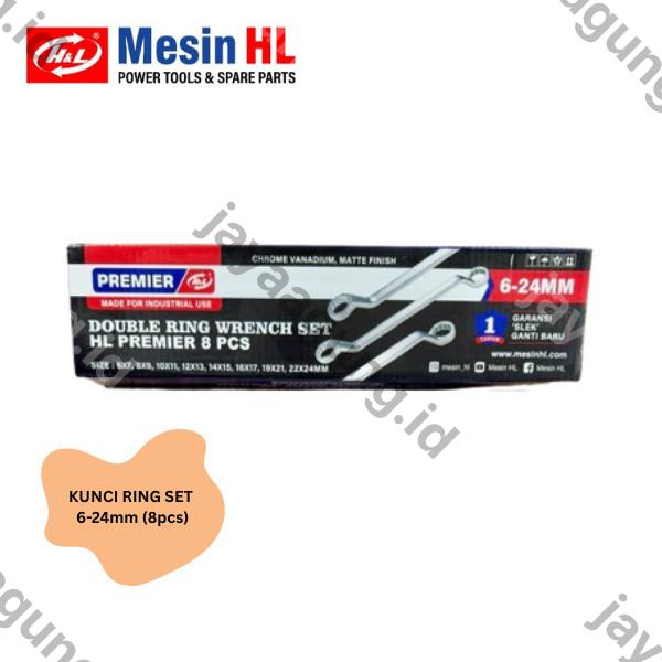 Gambar KUNCI RING SET H&L PREMIER 6-24MM (8PCS) HHTD0041 ke-4