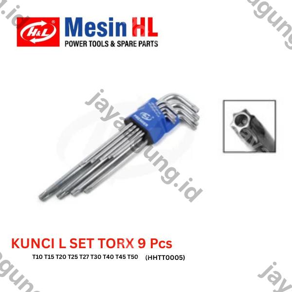 KUNCI L SET TORX PNJNG H&L 9PCS (HHTT0005)