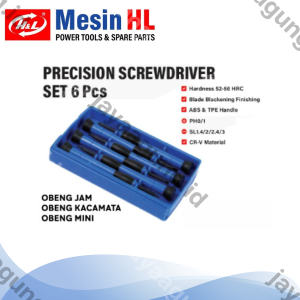 OBENG PRESISI SET H&L PREMIER 6PCS (HHTP0001)
