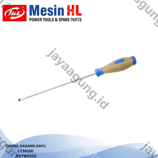 Gambar OBENG GAGANG KAYU H&L 5X150(-) HHTW0020 ke-2