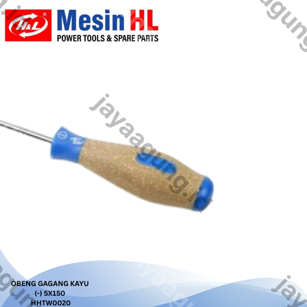 Gambar OBENG GAGANG KAYU H&L 5X150(-) HHTW0020 ke-3