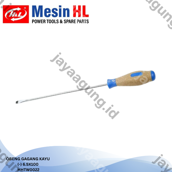 Gambar OBENG GAGANG KAYU H&L 6.5X100(-) HHTW0022 ke-2
