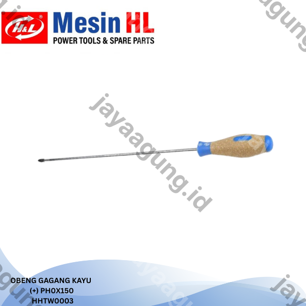 Gambar OBENG GAGANG KAYU H&L PH0X150(+) HHTW0003 ke-2