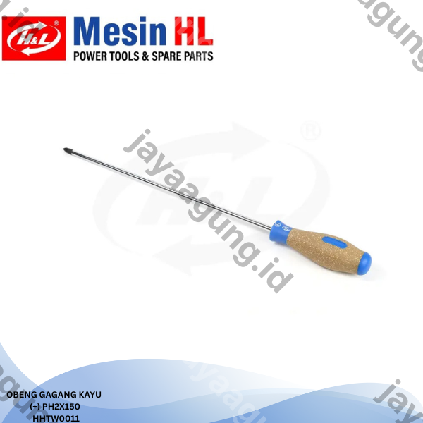 Gambar OBENG GAGANG KAYU H&L PH2X150(+) HHTW0011 ke-2