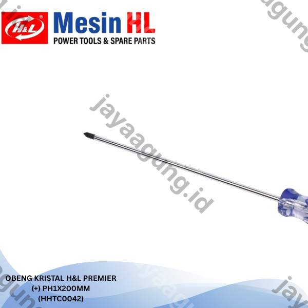 Gambar OBENG KRISTAL H&L PREMIER (+)PH1X200MM (HHTC0042) ke-3