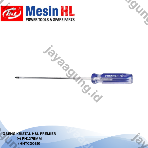 OBENG KRISTAL H&L PREMIER (+)PH1X75MM (HHTC0039)