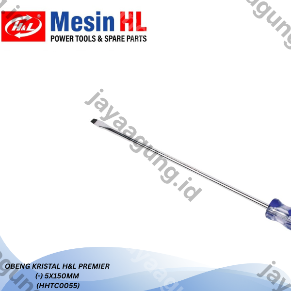 Gambar OBENG KRISTAL H&L PREMIER (-)5X150MM (HHTC0055) ke-3