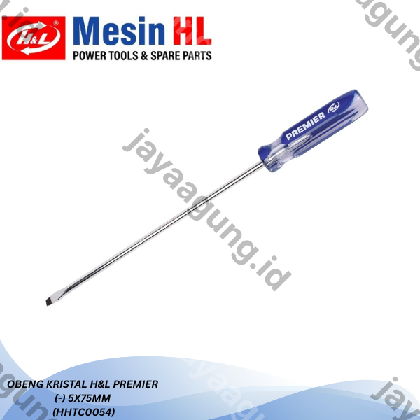 Gambar OBENG KRISTAL H&L PREMIER (-)5X75MM (HHTC0054) ke-2