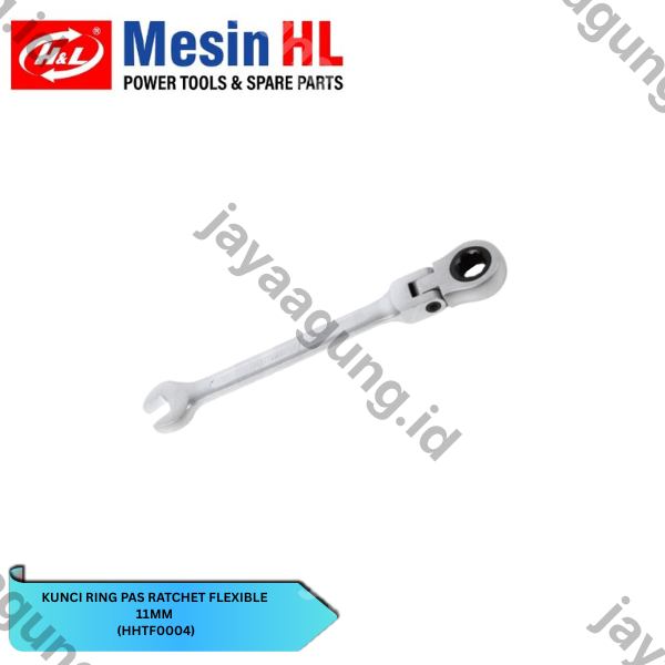 Gambar KUNCI RING PAS RATCHET FLEX H&L 11MM (HHTF0004) ke-2