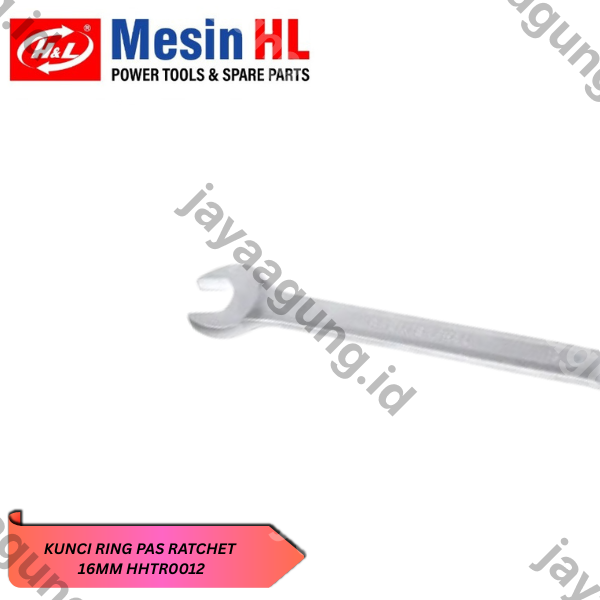 Gambar KUNCI RING PAS RATCHET H&L 16MM HHTR0012 ke-3