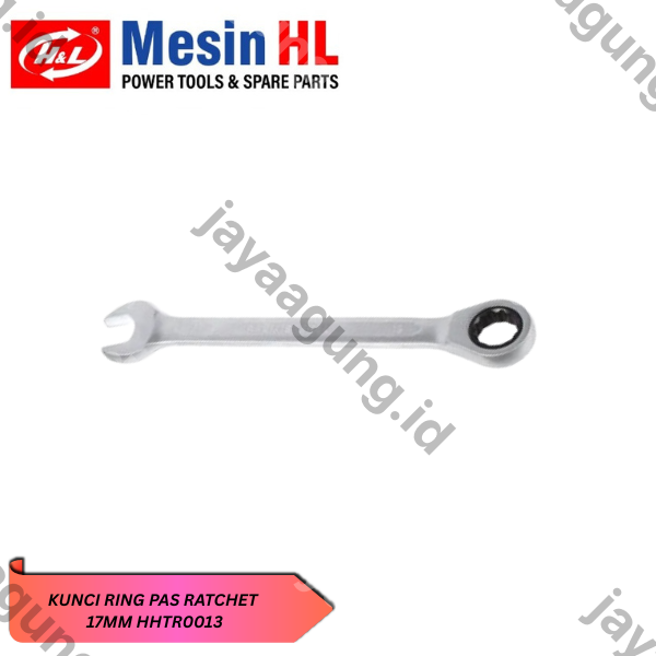 Gambar KUNCI RING PAS RATCHET H&L 17MM HHTR0013 ke-2