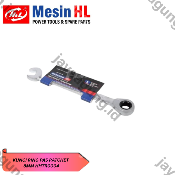 Gambar KUNCI RING PAS RATCHET H&L 08MM HHTR0004 ke-2