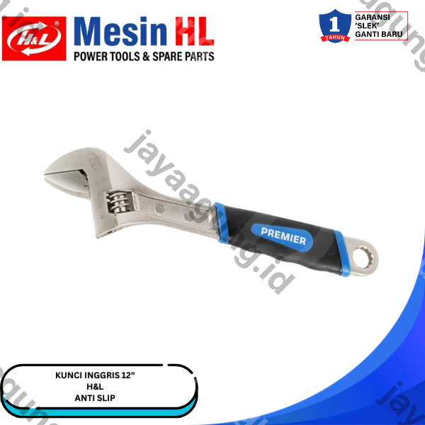 Gambar KUNCI INGGRIS GG ANTI-SLIP HL PREMIER 12" HHTK0023 ke-2