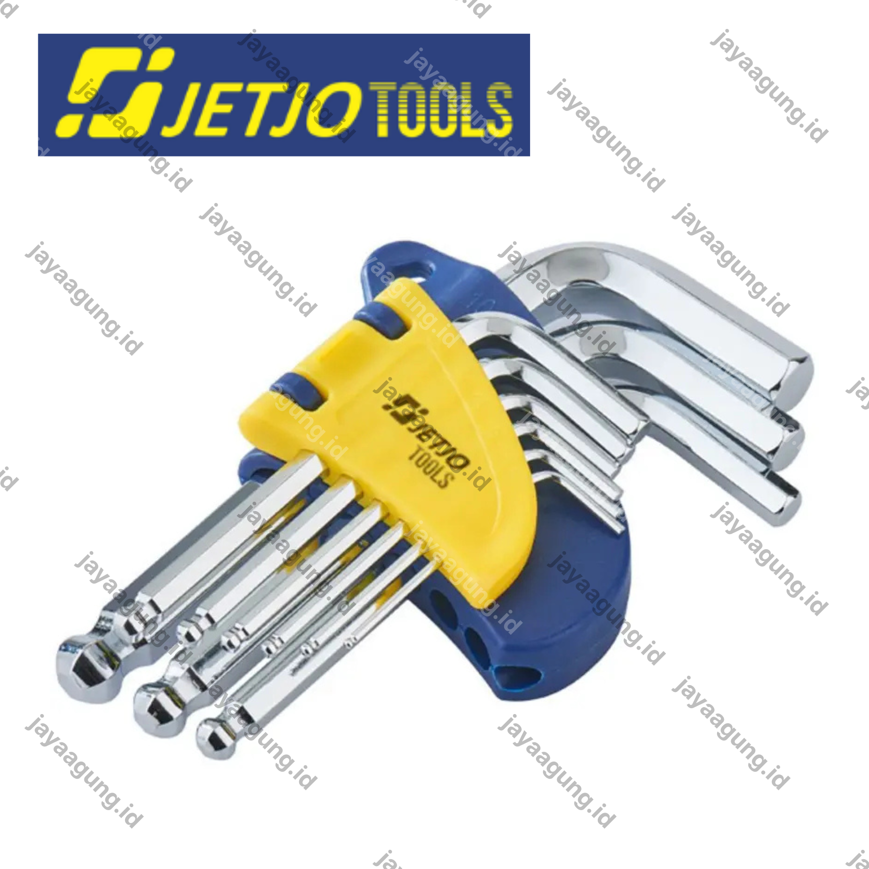 Gambar KUNCI L SET BALLPOINT PENDEK JETJO 2-10MM (9PCS) 601303 ke-2