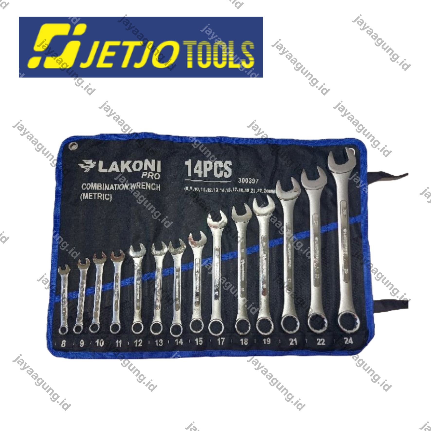 Gambar KUNCI RING PAS SET JETJO 8-24MM (14PCS) 300397 ke-2