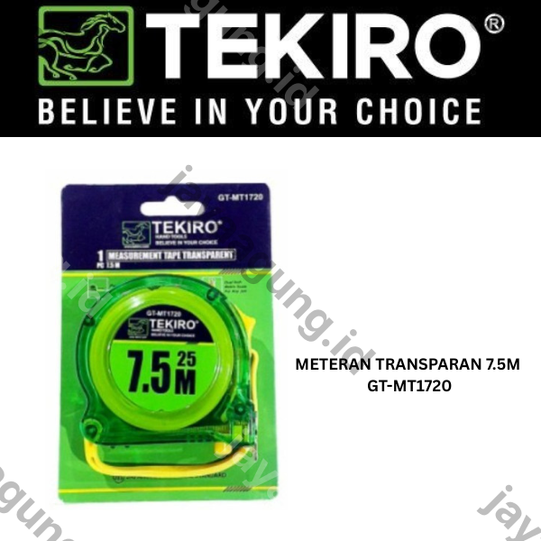 METERAN TRANSPARAN TEKIRO 7.5M GT-MT1720