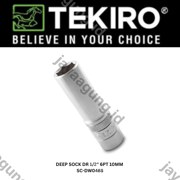 Gambar DEEP SOCK TEKIRO DR 1/2" 6PT 10MM SC-DW0488 ke-3