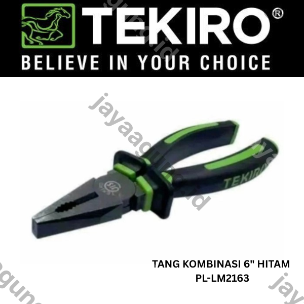 TANG KOMBINASI TEKIRO 6" HITAM PL-LM2163