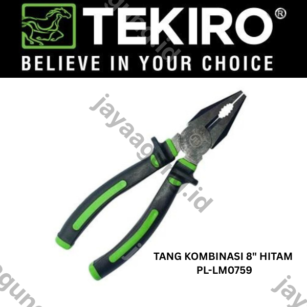 TANG KOMBINASI TEKIRO 8" HITAM PL-LM0759