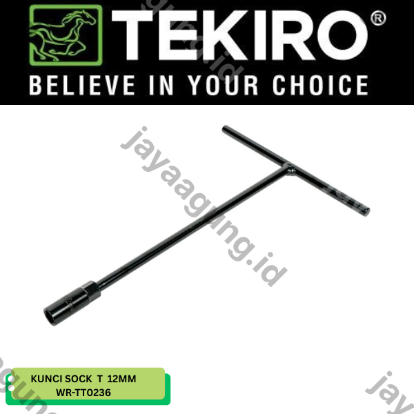 Gambar KUNCI SOCK T TEKIRO HITAM 12MM WR-TT0236 ke-2