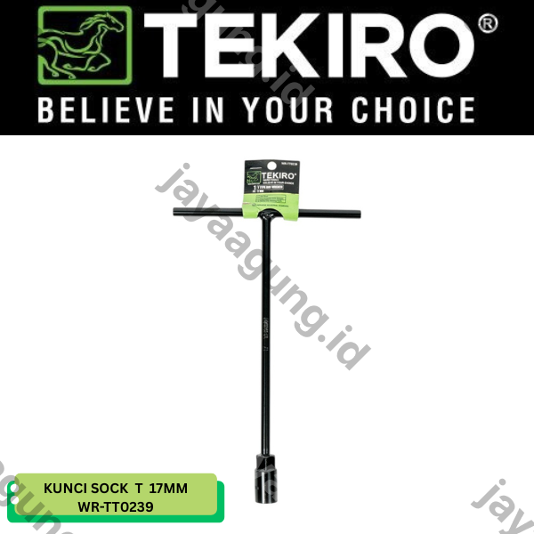 KUNCI SOCK T TEKIRO HITAM 17MM WR-TT0239