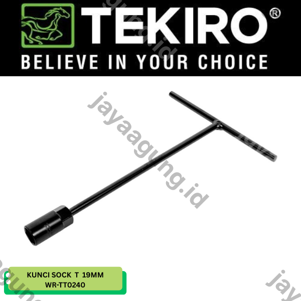 Gambar KUNCI SOCK T TEKIRO HITAM 19MM WR-TT0240 ke-3