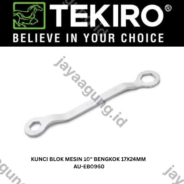 KUNCI BLOK MESIN TEKIRO 10" BENGKOK 17X24MM AU-EB0960