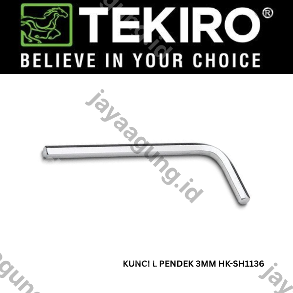 KUNCI L PENDEK TEKIRO 3MM HK-SH1136