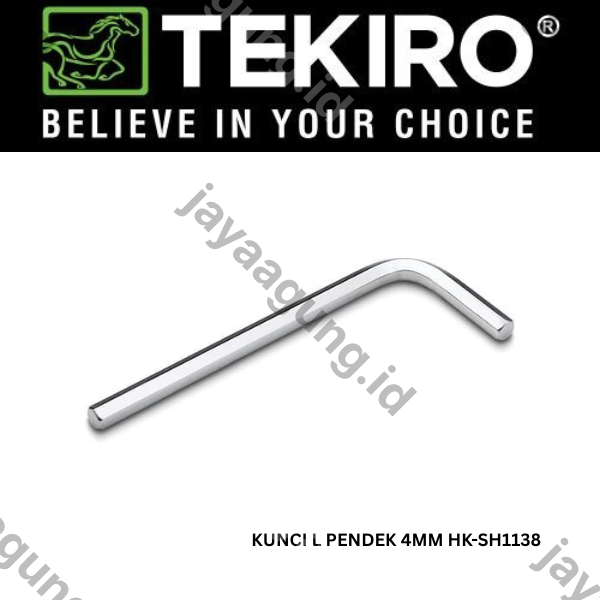KUNCI L PENDEK TEKIRO 4MM HK-SH1138