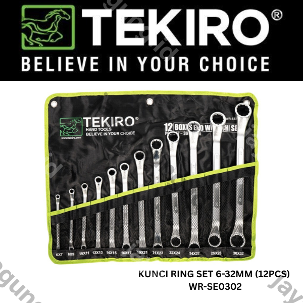 KUNCI RING SET TEKIRO 6-32MM (12PCS) WR-SE0302