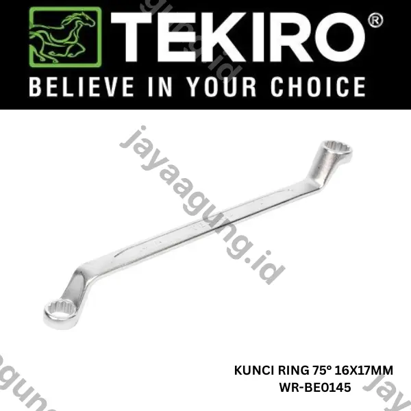 Gambar KUNCI RING 75° TEKIRO 16X17MM WR-BE0145 ke-3