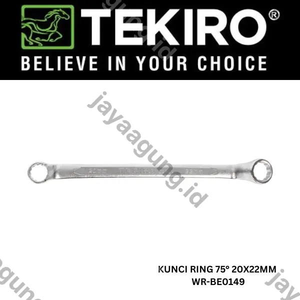 Gambar KUNCI RING 75° TEKIRO 20X22MM WR-BE0149** ke-2