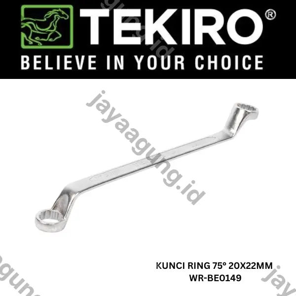 Gambar KUNCI RING 75° TEKIRO 20X22MM WR-BE0149** ke-3